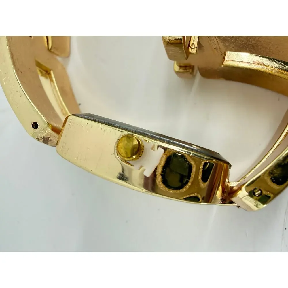 New Vivani Gold Tone Bracelet Watch Chunky Link Statement Jewelry Deadstock